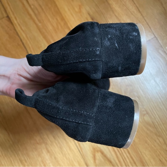 Black Suede Ballet Block Heel - Size 6.5 - J Crew Factory - Picture 10 of 13
